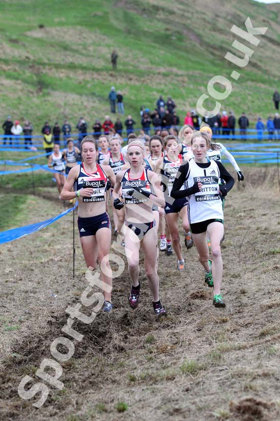 Senior Women,  Steph Twell, Gemma Steel and Fionnuala Britton, BUPA Great Edinburgh Cross Country.